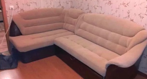 Перетяжка углового дивана. Борисоглебск
